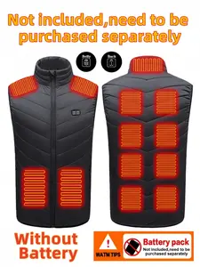 Without Battery Heated Vest for Men and Women, Three Heating Levels, 13 Heated Areas, Ideal for Sports and Outdoor Activities, Perfect Christmas Gift
