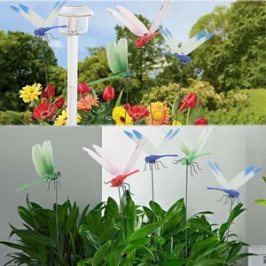 8PCS Simulation Dragonfly Clip Bug Deterrent Realistic Dragonfly Hat Clip Bug Repellent Dragonfly for Garden Terrace