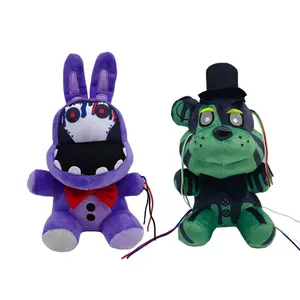New Mini FNAF Withered Skeleton Purple Bunny Plush Toy Soft Stuffed Doll Cartoon Game Peripheral Home Decor Birthday Gift For Kids