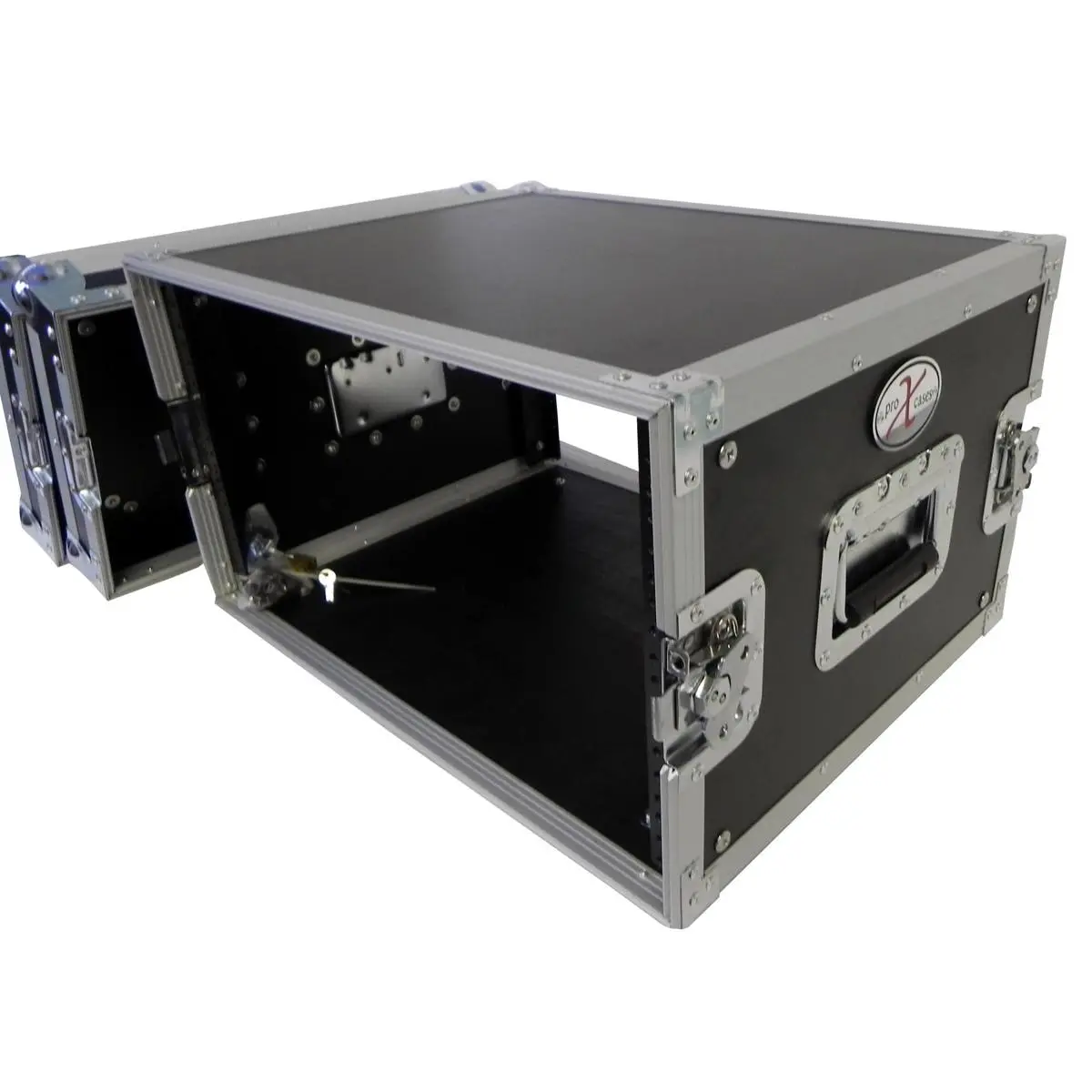 ProX X-8UE ATA-300 Style 8U Deluxe Effects Dual Rail Rack Case with Handles, 14" Deep