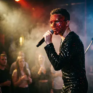 Dancer Mask DIY Rhinestone High-End Party Carnival Festival Prop, Suitable for Men and Women Dance Parties, Elegant Costume Accessory