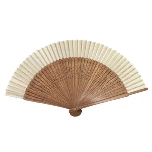 1pcs Hand Fan for Vintage Japanese Bamboo Silk Elegant for Dance Music Festival Wedding Church Decoration Party