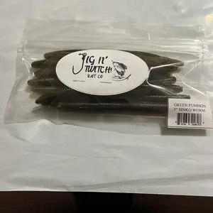 Green pumpkin, 5 inch sinko worm