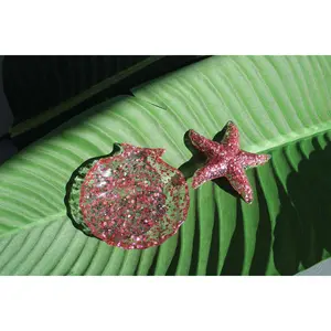 Coastal Starfish & Seashell Dish Set - Beach Decor, Jewelry Holder, Soap Dish
