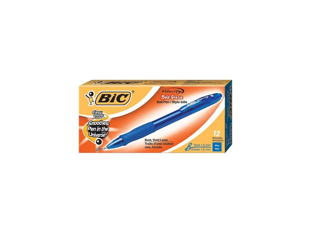 Bic Velocity Retractable Bold Ballpoint Pens