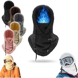 Hat Cap Full Face Cover Balaclava Mask Windproof Thermal Ski Mask for Men Women Unisex Cold Weather Gear for Outdoor Work Running Cycling Hiking Winter Sports Skiing Snowboarding Protection - Adults