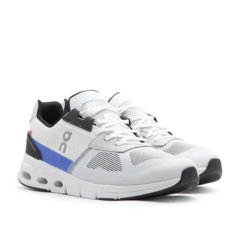 On Cloudrift 87 Running Shoe in White/Cobalt | Men's