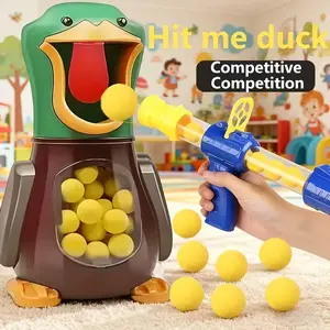 Hungry Duck Feeding Game Toy Set, Hand-Eye Coordination & Motor Skills, Party Games, Parent-Child Interaction, Safe Material, Indoor Outdoor Play, Circle Popper