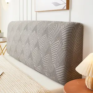 Modern Fabric Headboard Protector Cover, Dustproof Design Stretchable Bed Frame Wrap (height 50-60cm), Washable Home Decor, Easy Maintenance, Elastic Furniture Protector