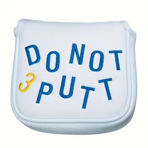 Don't Put Letter Embroidered Golf Putter Cover, Durable Club Protector, Golf Accessories for Men & Women, Perfect Gift for Golf Enthusiasts