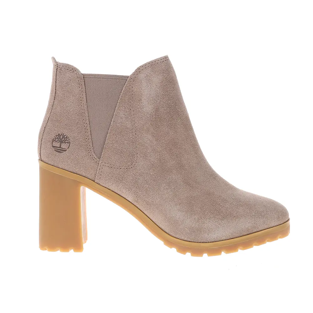 Timberland Womens Allington Mid Round Toe Platform Chelsea Casual Boots Ankle High Heel 3" & Up - Brown Timberland Womens Allington Mid Round Toe Platform Chelsea Casual Boots Ankle High Heel 3" & Up - Brown