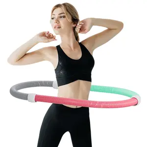 Weighted Soft Spring Hula Hoop for Adults – 3.3lb Foldable Fitness Hoop, Waist-Friendly Design, Portable Slimming Exercise Equipment for Home and Travel