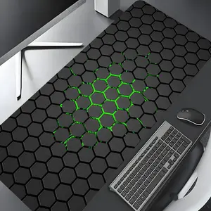 Hexagon Honeycomb Pattern Mouse Pad, Non-slip Rubber Pad, Large Gaming Mouse Pad, Desktop Decoration Protective Pad, Suitable for Laptop, Desktop Computer Games