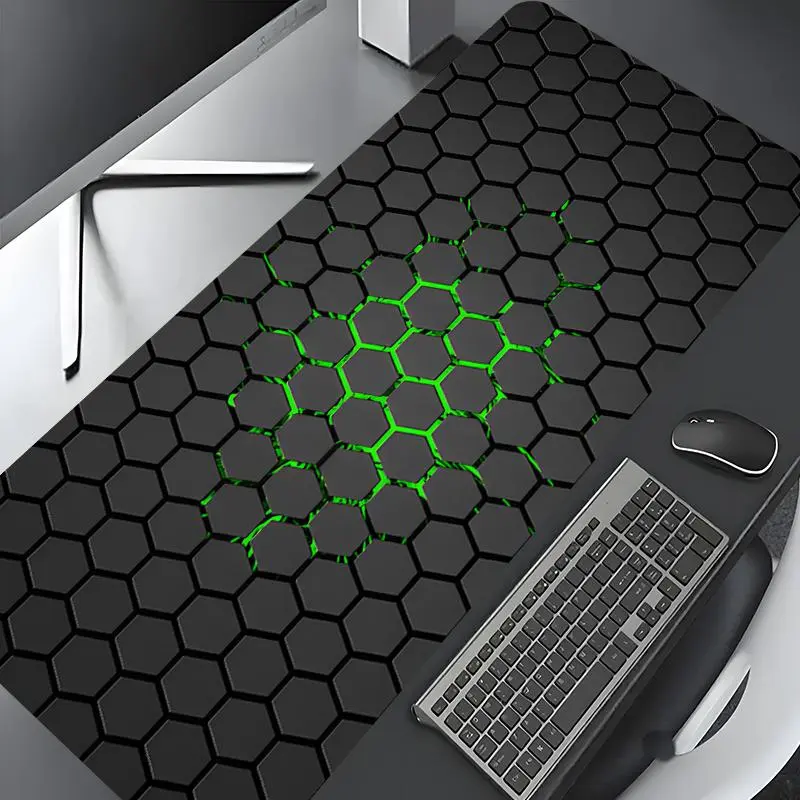 Hexagon Honeycomb Pattern Mouse Pad, Non-slip Rubber Pad, Large Gaming Mouse Pad, Desktop Decoration Protective Pad, Suitable for Laptop, Desktop Computer Games, Mousepad