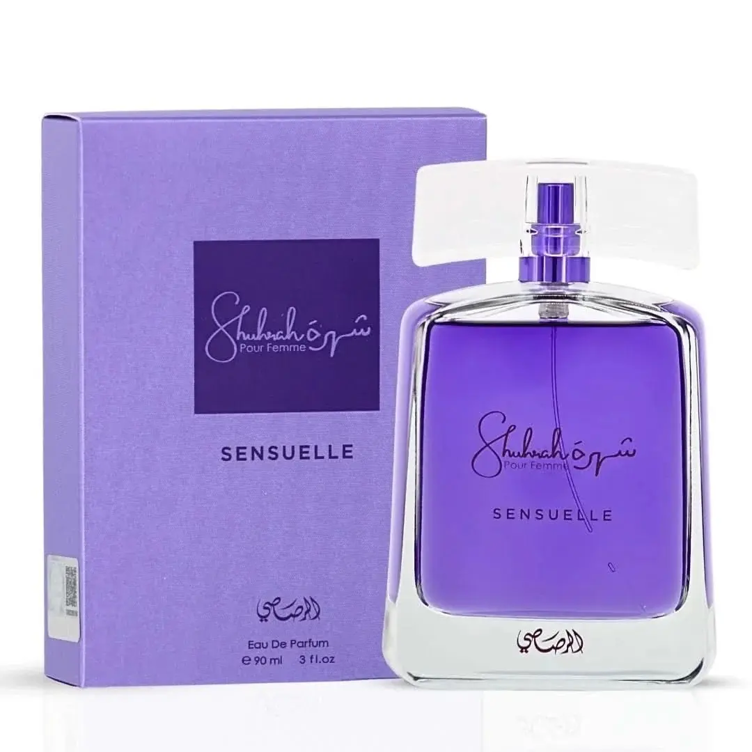 Rasasi Shuhrah Sensuelle Pour Femme Eau de Parfum 90ml – Women's Perfume | Floral Amber Vanilla EDP | Lavender Mandarin Orange Blossom