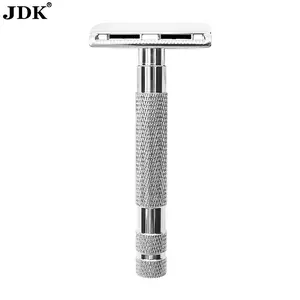 Men's Exclusive Manual Shaver Trimmer, Aluminum Alloy Razor with Grid Design, Best-Selling Cross-Border Manual Shaving Tool