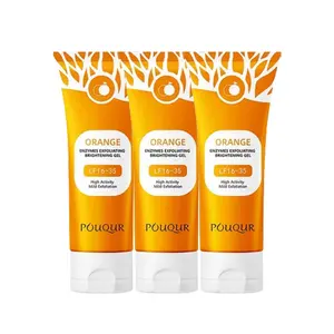 Orange Scented Exfoliator Clear Gel Gentle Exfoliation Exfoliating Gel Nourishing & Moisturizing Deep Cleansing Face & Body Suitable for All Skin Types