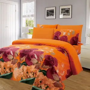 Ruvanti 100% Cotton Percale 6 Pcs Sheet Set – Ultra Soft Hotel-Quality Bedding with Deep Pockets, Breathable, Elegant Design, Soft Touch, OEKO-TEX Certified