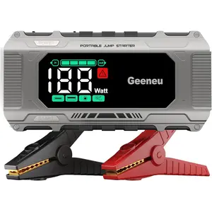 Car Jump Starter Power Pack 10000A Peak with PD 18W Fast Charging, Battery Jumper Starter Portable 12V Car Battery Charger Jump Box Booster Pack (All Gas/10L Diesel),Large Screen,150W DC, Lights