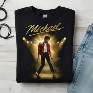 Michael Jackson King of Pop Halftone T-Shirt, Michael Fan Gift, King Of Pop Shirt graphic tees
