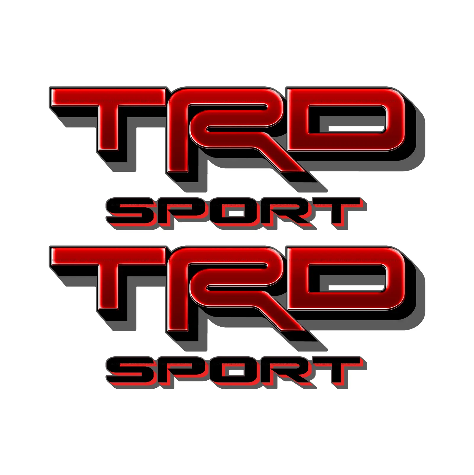 TRD Sport Decals for New Toyota Tacoma Replacement Stickers / Red Metallic