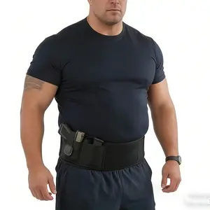 ComfyCarry Outdoor Breathable Neoprene Belly Band Holster - Sweat-Proof Elastic Tactical Belt for Men & Women - Discreet Adjustable Waist Holster for Subcompact & Compact Handguns (Up to 44" Fit)