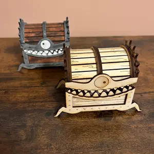 Monster Mimic Chest; dice box; halloween candy box
