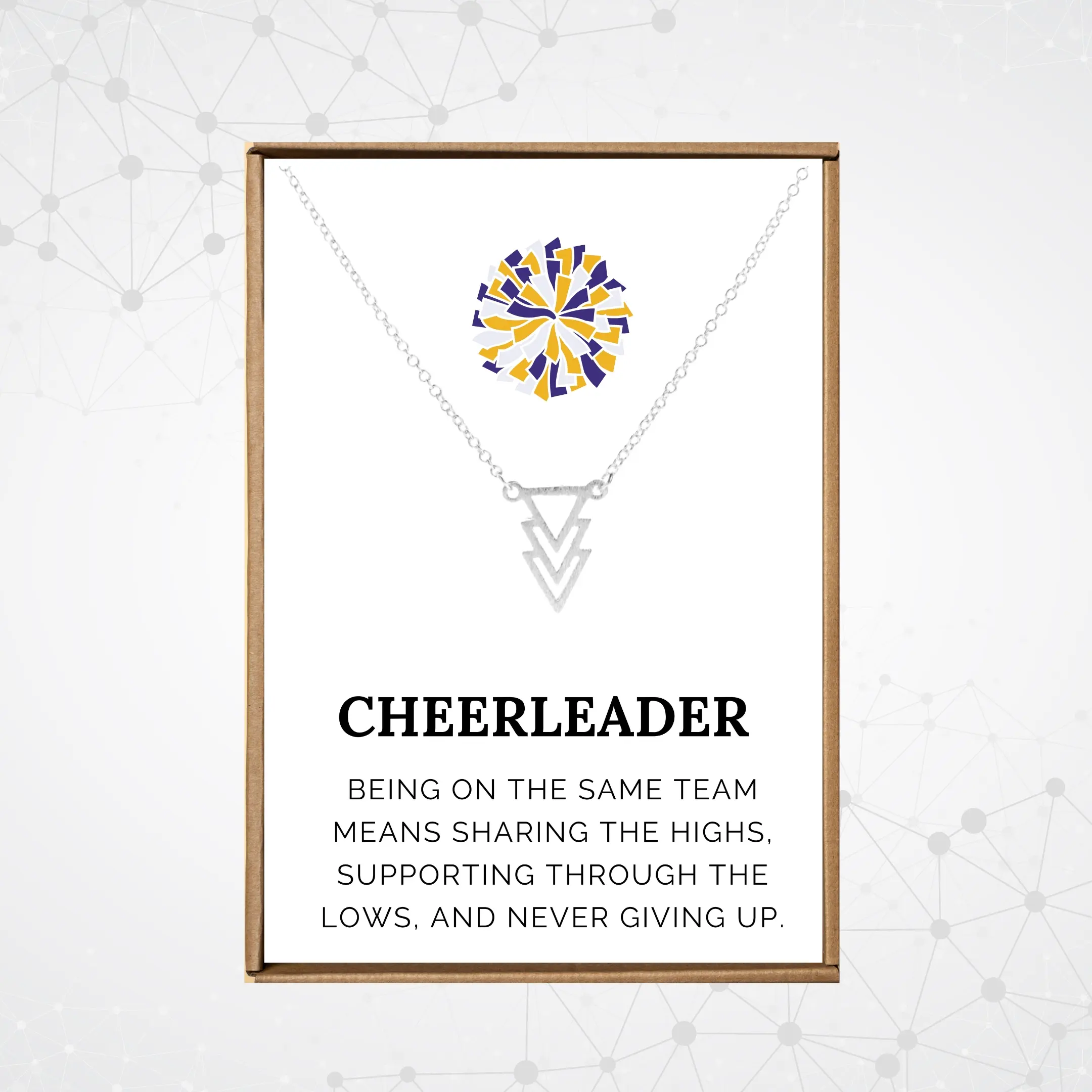Cheerleading gifts, Cheer necklaces for team bulk girls, Cheerleader necklace high school college