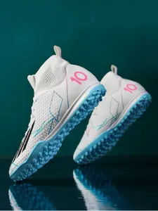 New Youth Soccer Shoes for School Students, High Top Short Studs, Durable Anti-Slip Grip, Unisex Adult Football Boots, Soccer Cleats