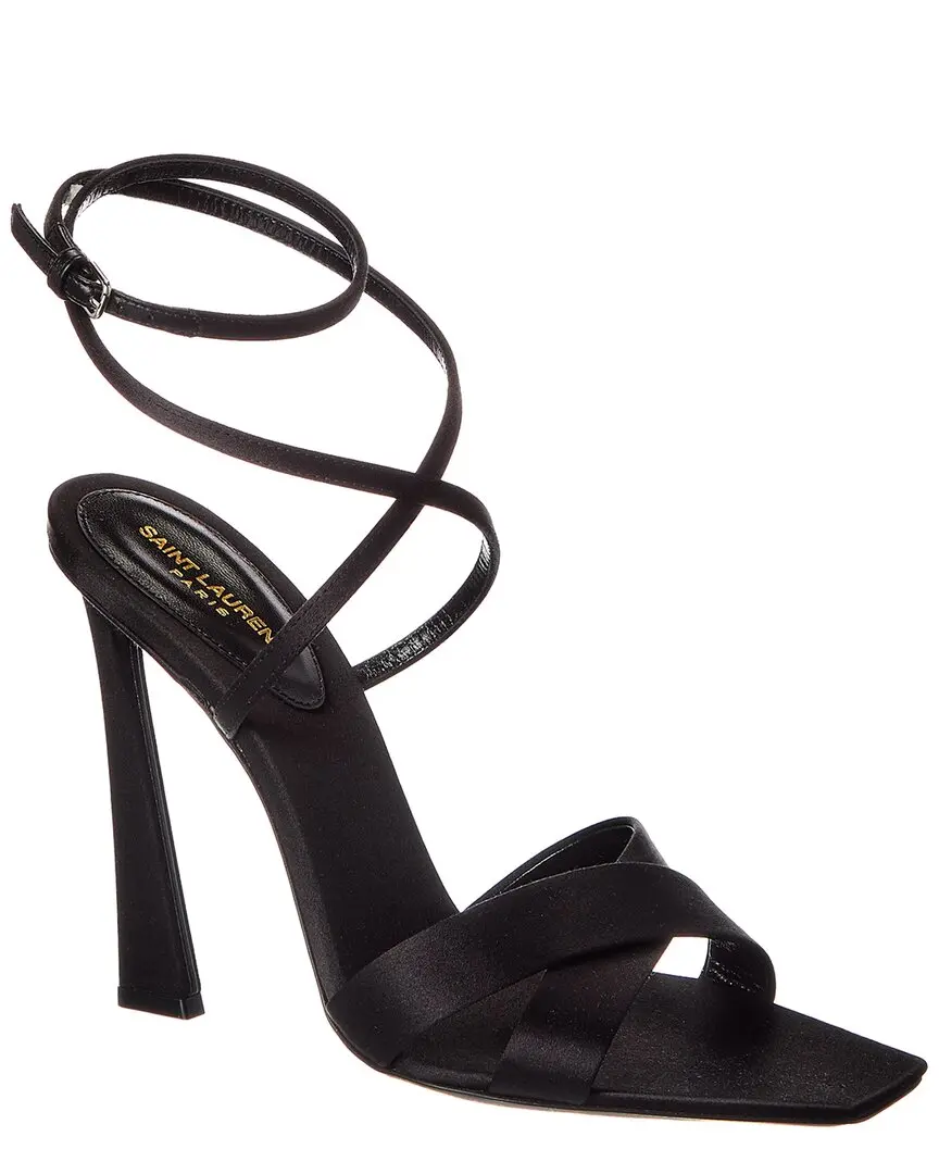 Saint Laurent Corinne 110 Satin Sandal