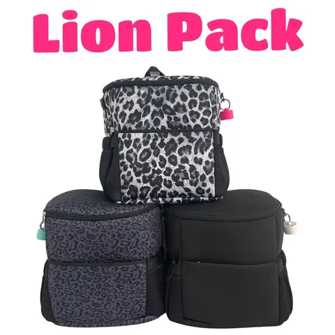 Lion Pack Sports Travel Bag 2.0 in 3 different patterns! Great for on-the-go!