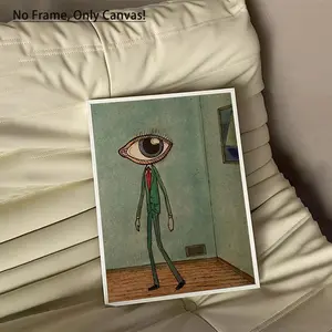 Modern Eyes Pattern Canvas Painting, Unframed Painting, Wall Painting, Hanging Decor, Wall Art Poster, Unframed Art Print for Home Living Room Bedroom Office School Decor