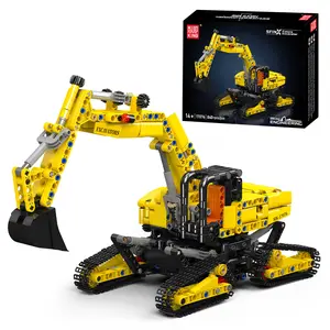 Mould King 17076 Excavator Building Kit Construction Vehicle Set Future Sci Fi Design with Mechanical Functions STEM Toy Gift for Teens & Adults 840+ Pieces