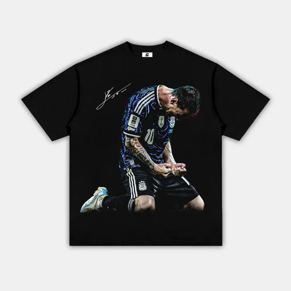 Messiii One More Graphic T-Shirt, Argentina Soccer Fan Tee, Vintage Football Legend Shirt, Retro Championship Outfit, Unisex Sports Gift for Men Women and Kids