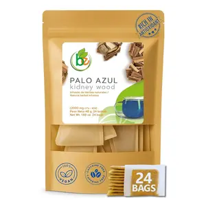 BexpertsUSA Palo Azul Herbal Tea 24 Tea Bags Kidneywood Blue Stick Infusion 100% Natural Vegan Non-GMO Caffeine-Free Detox Antioxidant Blend