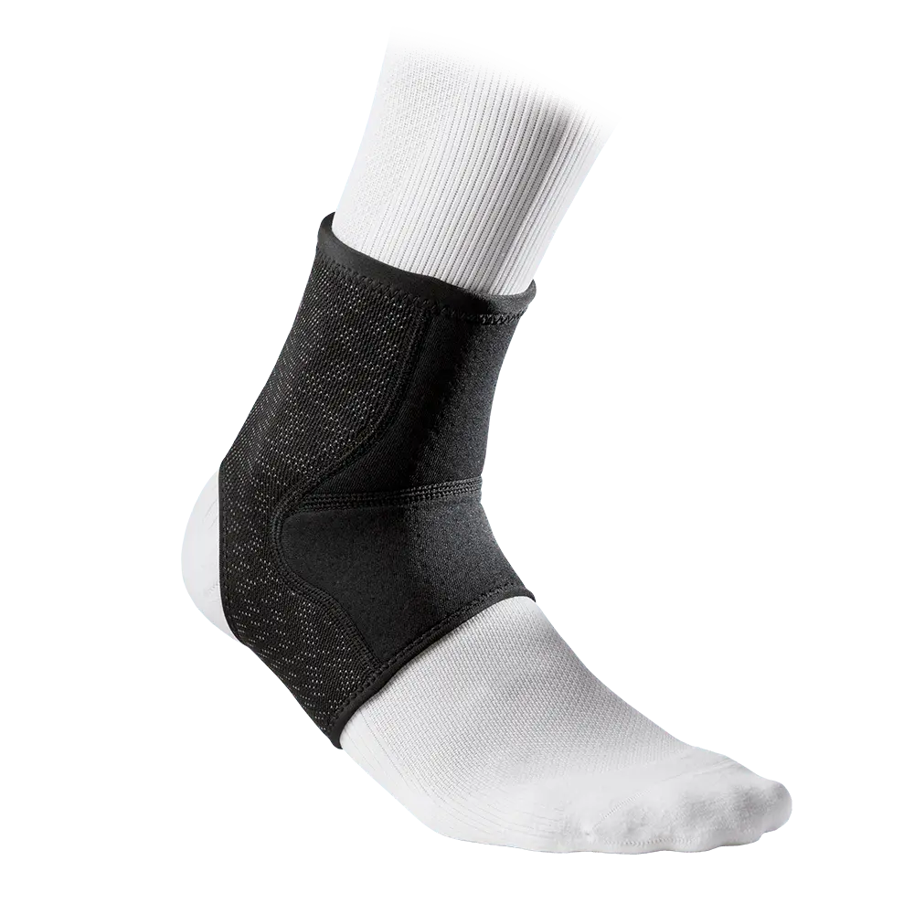 McDavid HyperBlend Ankle Sleeve - Breathable Neoprene Compression Support for Sports & Everyday Use - 360° Stretch Adjustable Straps - Pain Relief & Enhanced Support