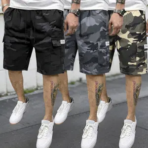 3-Piece Set Men's Casual Camouflage Twill Pocket Shorts,Versatile And Trendy,Suitable For Daily Wear,This Pair Of Shorts Is The Perfect Choice As A Gift.