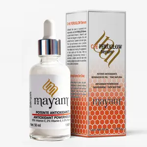 Vitamin C Serum 50ml-2 in1 Retinol+Vitamin E +Ferulic Acid Serum-Reduce Dark Spots Stimulate Collagen Production Anti Wrinkles All Skin Types Skincare (ORANGE)