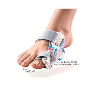 Unisex Orthopedic Bunion Splint - Auto-Adjustable Orthopedic Toe Straightener for Hallux Valgus Big Toe Comfort Reinforced Footwear Support Device Toe Corrector Sleeve Toe Alignment Plates Steel Cables Universal Size