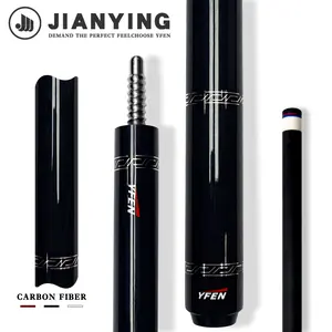 JIAN YING YFEN Carbon Fiber 1/2 Billiard Cue 58-inch 11.8mm Tip for Home & Club Use High-Quality Pool Stick