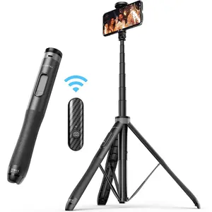 51" Selfie Stick Tripod,  in  Extendable Phone Tripod Stand with  Remote 360? Rotation for  and Android Phone Selfies, Video Recording, Vlogging, Live Streaming, Black