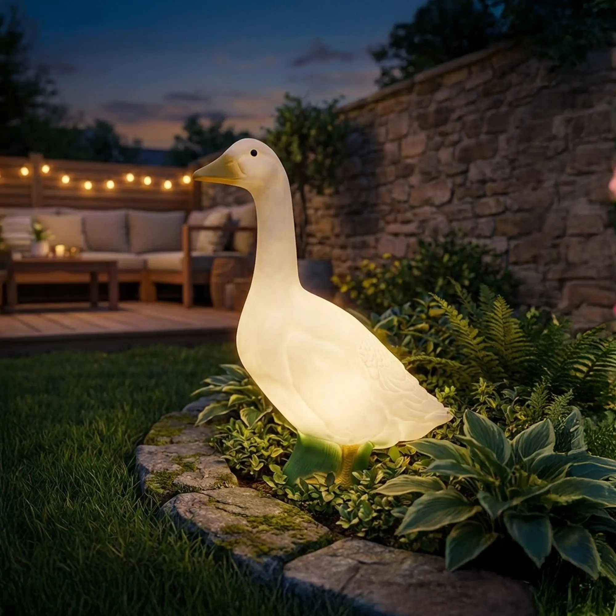 Union Products Light Up Wild Goose Outdoor Lawn and Garden Statue, 23" Tall