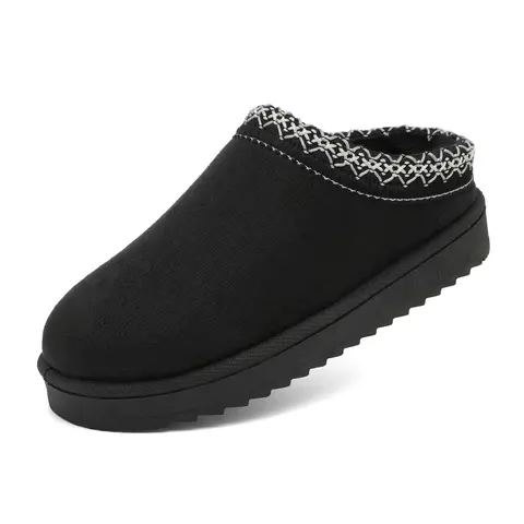 Women's Fuzzy Cozy Slippers Indoor Outdoor Fluffy Home Comfy Winter Slip On Cute Warm Memory Foam Furry Snow Boot House Shoes Springfresh