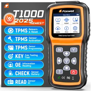 T1000 Car TPMS Relearn Tire Pressure Monitor Activate Reset Diagnostic Tool, Tire Pressure Monitor Sensor Scanner Maintenance Tool for OBD2 Cars Diagnostic Scanner Tester