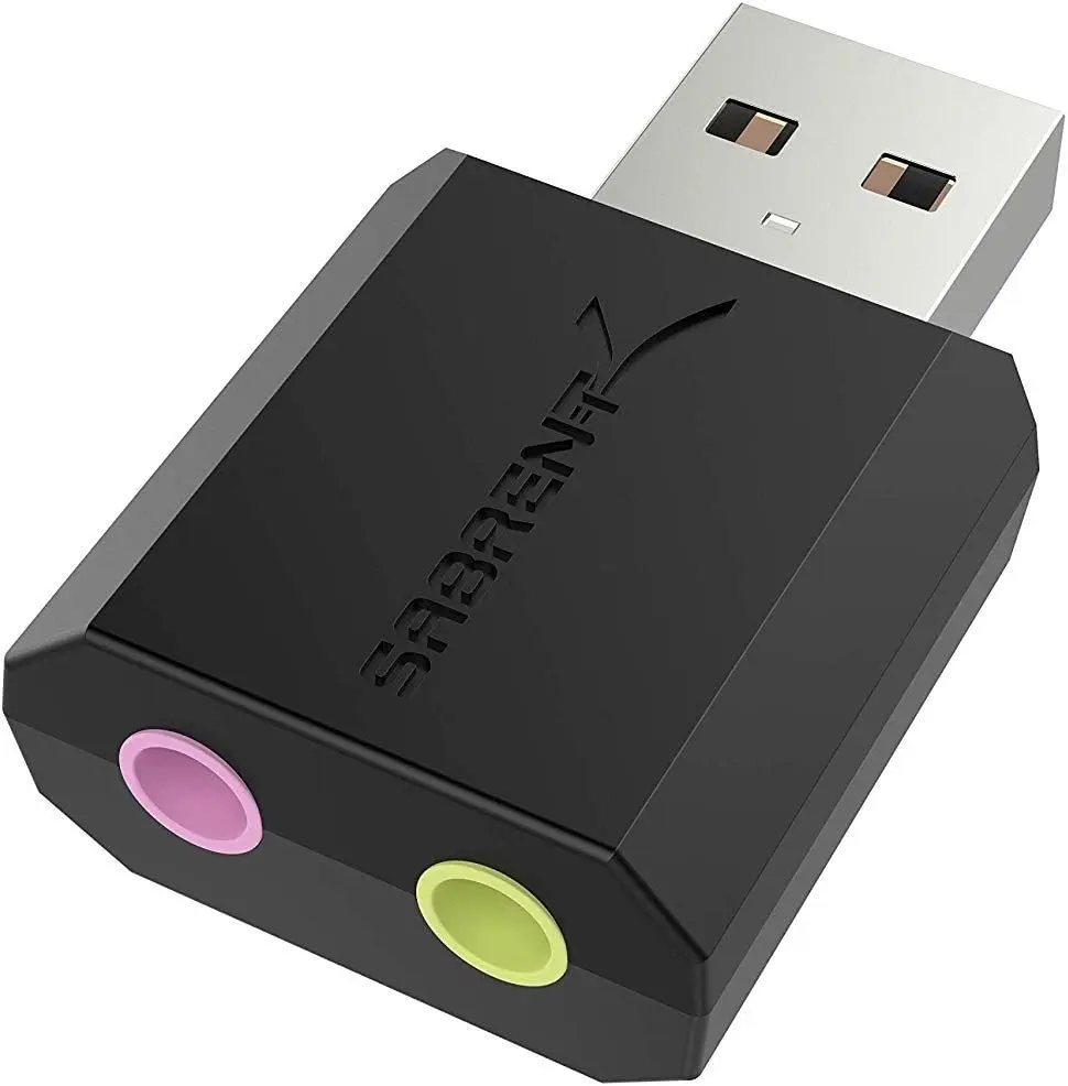 USB External Stereo Sound Card Adapter, USB TO 3.5mm