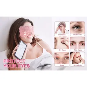 Rose Quzrtz Face Mask & Eye Mask skin care repair,Cooling Comport Moisturizer Crystal