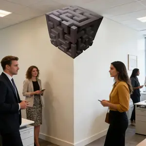 3D Illusion Corner Wall Sticker, Space Visual Transformation, Creates Impossible Corner Effect, Modern Home Creative Decor, Decoration