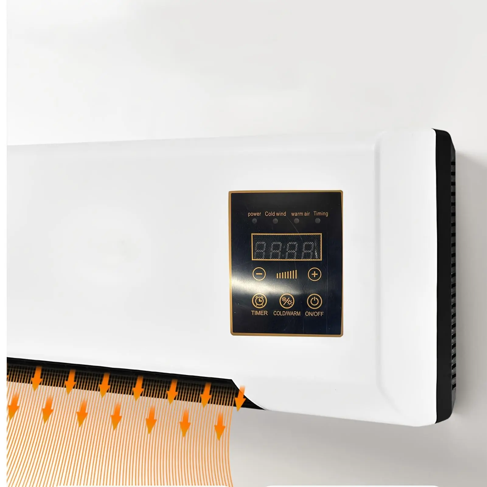 Wall-mounted air conditioner for bedroom and living room| Natural cool air in summer, warm air in winter, square shape