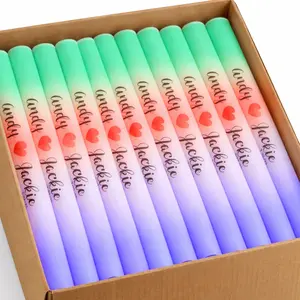 100 Personalized LED Foam Glow Sticks - Custom Light-Up Party Favors for Wedding Reception Dance Floor, Festive & Party Supplies