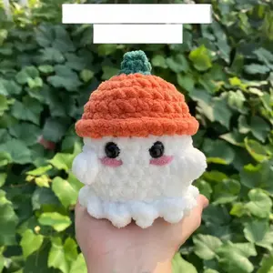 Crochet Ghosts with Hats, Halloween Crochet Gift For Halloween